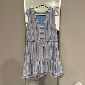 Vineyard Vines Seersucker Striped Dress | 4th of July | Size Large